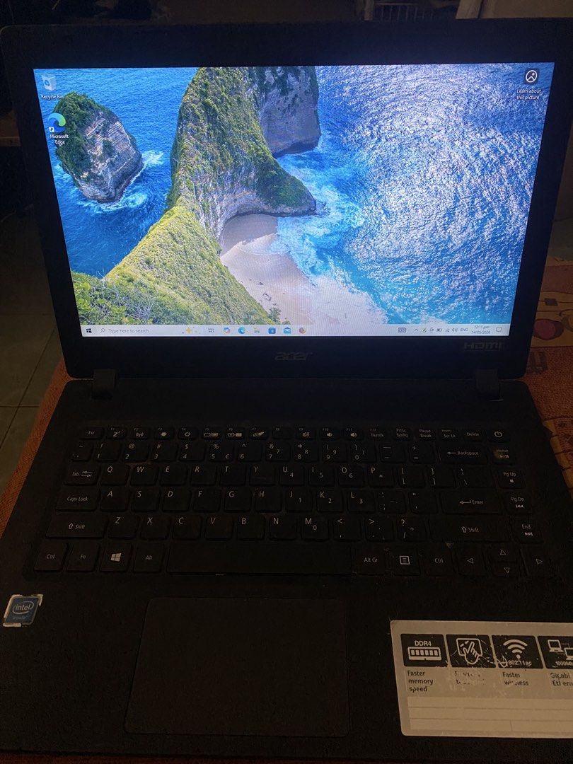 Acer Aspire A314-32 Laptop (Category: Laptops & Notebooks) located in Manila. Submitted by jincarsen (Listing ID 1437789037, Image 3). Description: PRICE NEGOTIABLE FOR SURE BUYER Acer Aspire A314-32 Laptop (‼️NO ISSUES) - Intel Celeron N4100 Processor - 4GB RAM - 466GB Storage - with charger Rfs: need funds.