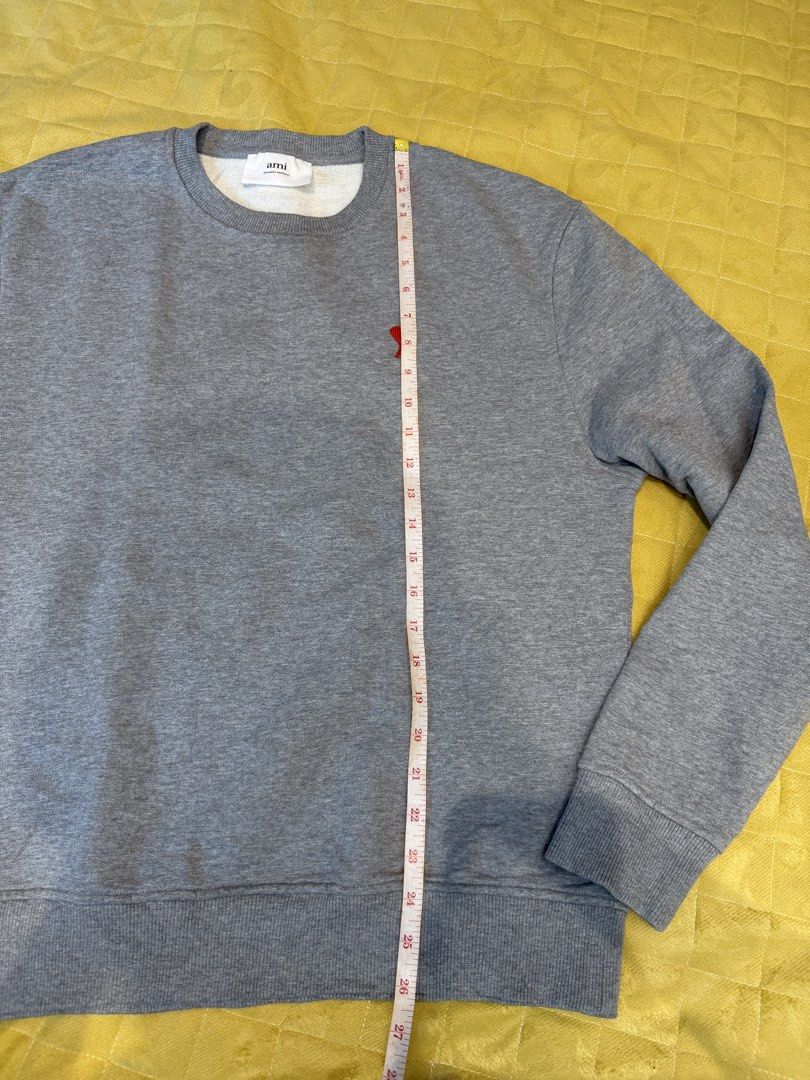 Original AMI Paris Grey Sweatshirt (Category: Coats, Jackets and Outerwear) located in Mandaluyong City. Submitted by norbert29 (Listing ID 1437801923, Image 2). Description: - Original AMI Paris sweatshirt original price php 18000 “You are defined by your clothes; you are what you wear. Rest assured that this item is original. Once you will see the item and you find out that is fake. I will return your money twice the price. Selling this garment
