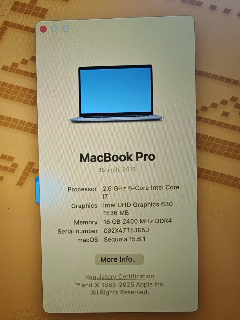 Apple MacBook Pro 15-inch (2018)454129570641367041