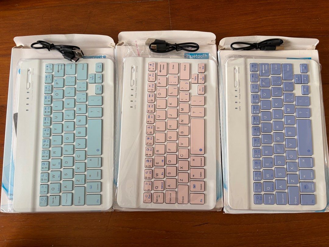 Bluetooth Keyboard - Rechargeable, Multiple Colors453882864059688961