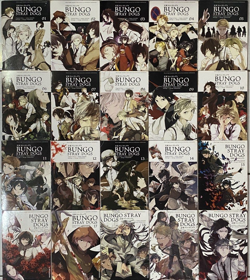 Bungo Stray Dogs (BSD) preloved manga set volume 1-20 English version ...