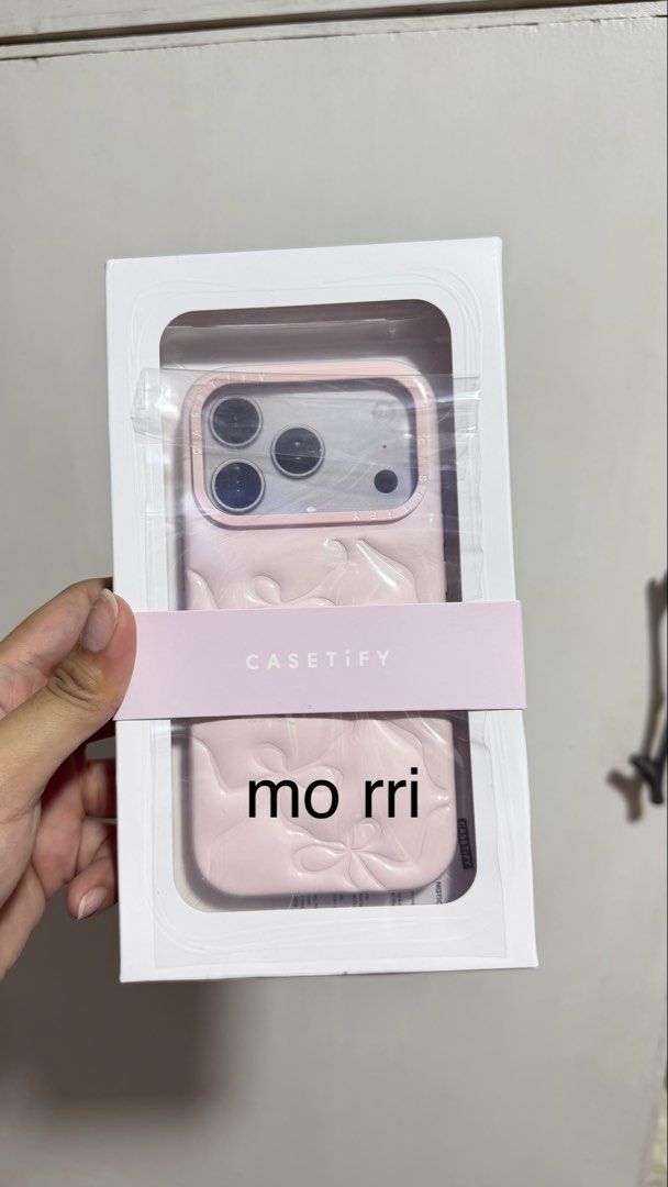 Casetify Bow Pillowcase + Popsockets Opalescent White case (Category: Cases & Sleeves) located in Manila. Submitted by hqhoee (Listing ID 1437834583, Image 3). Description: 17 Pro Casetify Bow Pillowcase in Ballerina Pink and Popsockets Opalescent White case (sold as a set) - Php 6,000 Casetify original price: 4,890 (only used once) Popsockets original price: 2,299 (only used once) .
