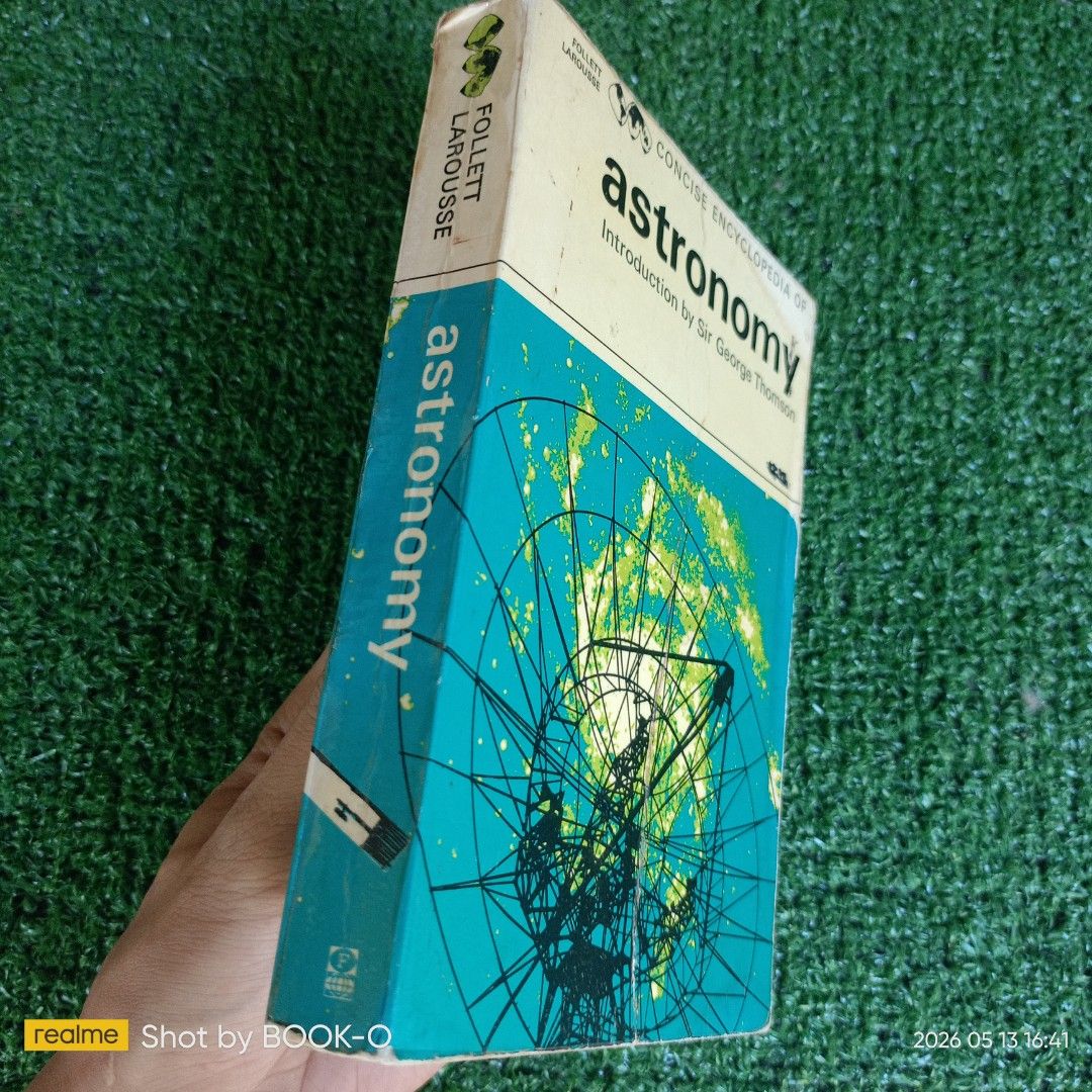 Concise Encyclopedia of Astronomy (Category: Textbooks) located in Polangui. Submitted by jumyrace2 (Listing ID 1437797931, Image 3). Description: - Concise Encyclopedia of Astronomy from Follett Larousse. - Includes an introduction by Sir George Thomson. - Features brief articles, diagrams, tables, and photographs. - Covers planets, stars, and astronomical phenomena. - Explains instruments like radio telescopes. - Authored by Paul Muller, astron