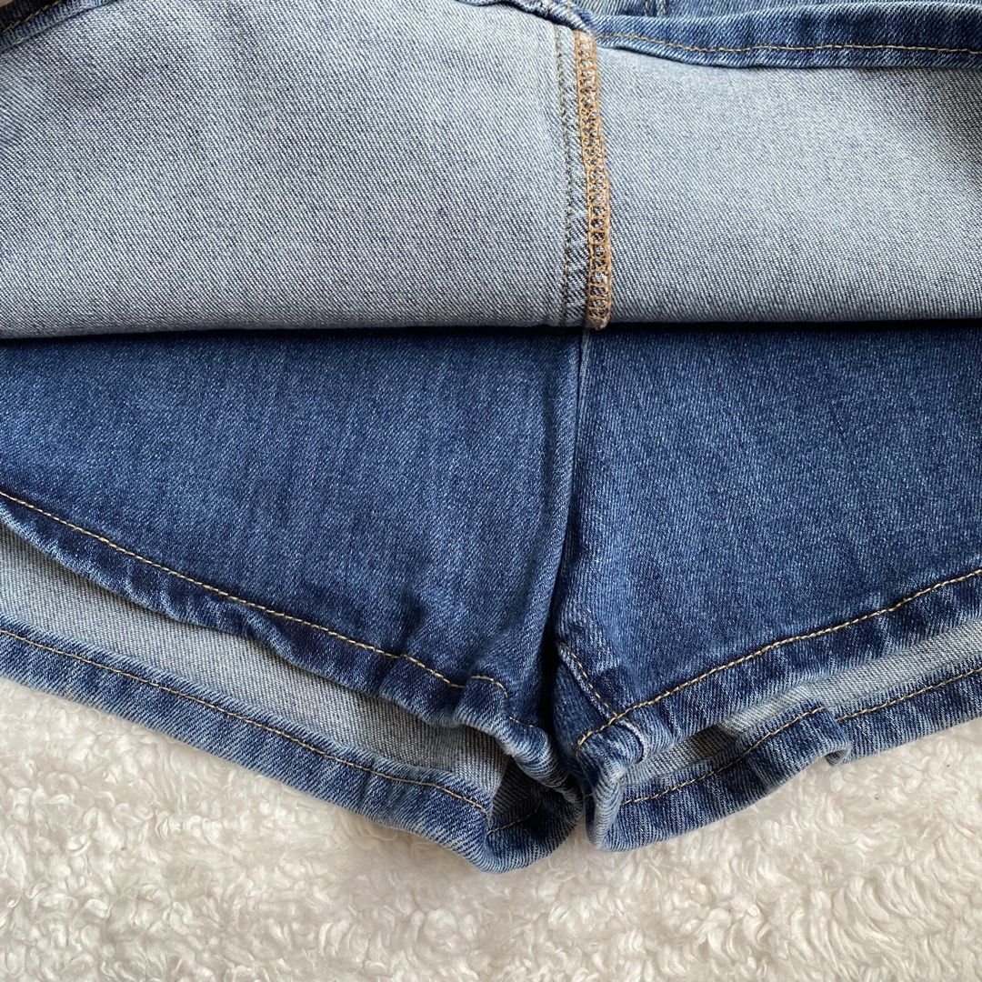Denim Skort (Category: Skirts) located in Cavite. Submitted by branchee_chic (Listing ID 1437826840, Image 2). Description: Size 28-29 Length 13.8 inches Maganda din in actual.