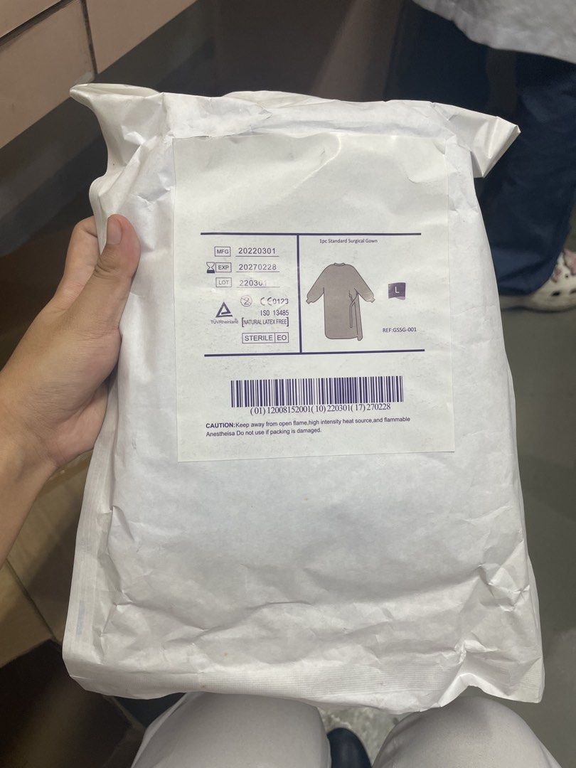 Disposable Lab Gown 2 pcs (Category: Medical Supplies & Tools) located in Cavite. Submitted by nnyyxx.m (Listing ID 1437803469, Image 1). Description: .