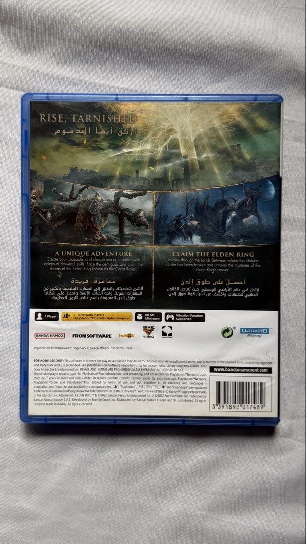 Elden Ring - PS5 (Category: PlayStation) located in Dagupan City. Submitted by techstep (Listing ID 1437772811, Image 2). Description: Elden Ring PS5 - No issue - 1350 Only Meetup at sm dagupan. Can ship via J&T.