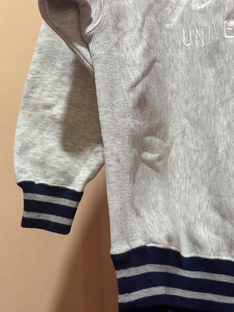 Embroidered Michigan University Sweatshirt (Category: Coats, Jackets and Outerwear) located in Antipolo. Submitted by shaidako (Listing ID 1437851111, Image 2). Description: Embroidered Michigan University sweatshirt with knitted details. cute gray and blue michigan crewneck sweatshirt unisex .