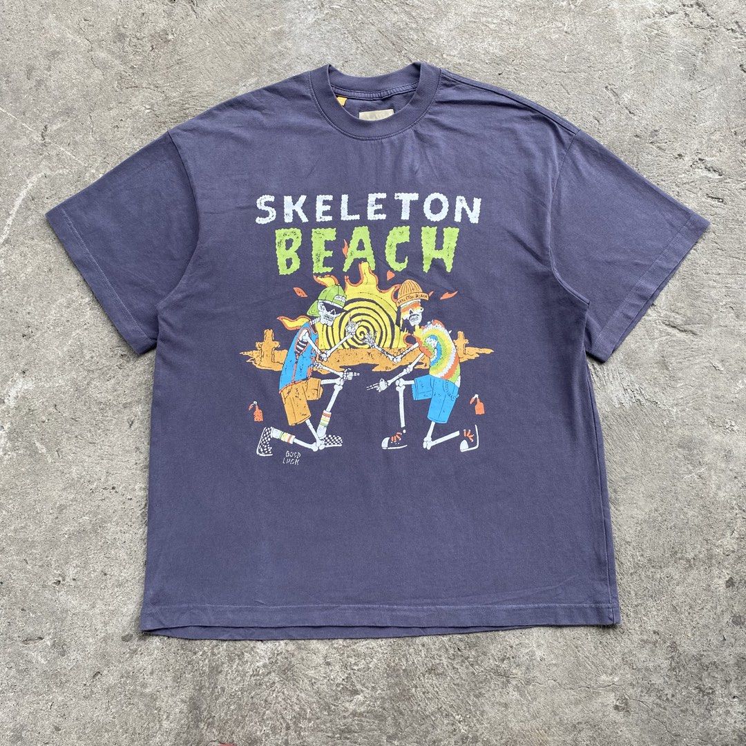 Gallery Dept. Skeleton Beach T-Shirt (Category: Tshirts & Polo Shirts ) located in Calamba. Submitted by thriftguide (Listing ID 1437892464, Image 1). Description: Gallery Dept. Skeleton Beach T-Shirt Authentic Like New Condition Size Medium on tag, Fits Large to XL Width: 23” Length: 28.5”.