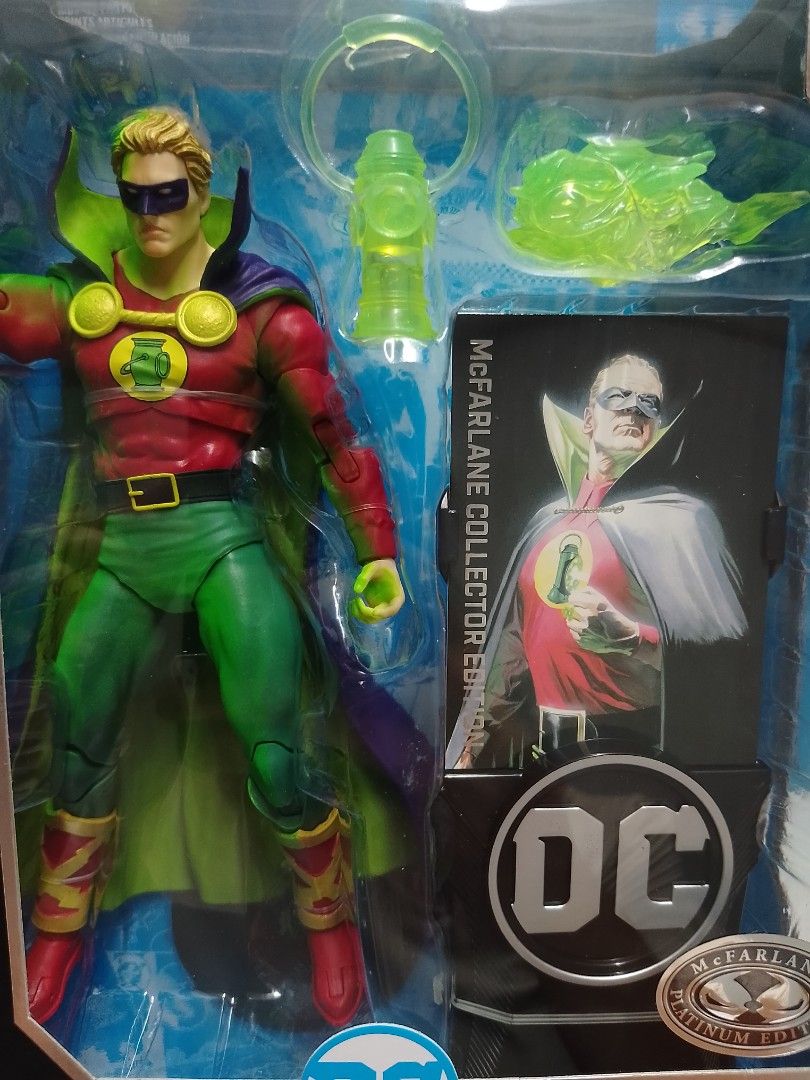 Green Lantern Alan Scott (Day Of Vengeance) Platinum Edition 7-inch Action Figure (Category: Toys & Games) located in Santa Rosa. Submitted by kltoys (Listing ID 1437836074, Image 2). Description: -New, packaging is not for mint box collectors - McFarlane Collector Edition Green Lantern Alan Scott figure. - From the DC Multiverse series. - Includes accessories: lantern and green energy effect. - Features artwork of Alan Scott on the packaging. - 