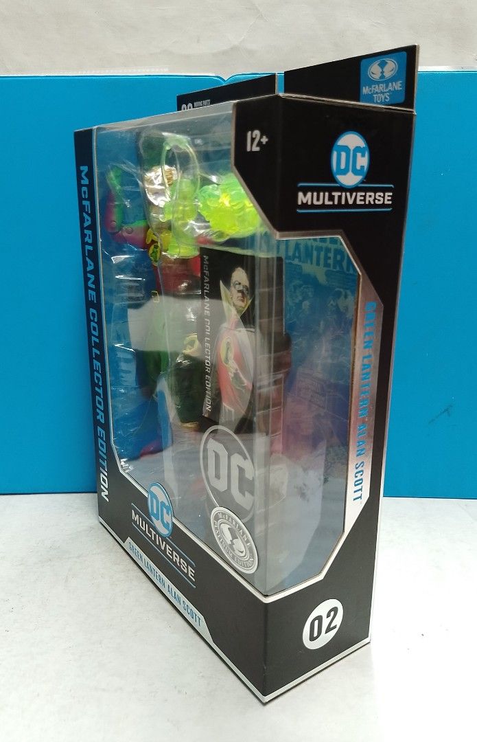 Green Lantern Alan Scott (Day Of Vengeance) Platinum Edition 7-inch Action Figure (Category: Toys & Games) located in Santa Rosa. Submitted by kltoys (Listing ID 1437836074, Image 3). Description: -New, packaging is not for mint box collectors - McFarlane Collector Edition Green Lantern Alan Scott figure. - From the DC Multiverse series. - Includes accessories: lantern and green energy effect. - Features artwork of Alan Scott on the packaging. - 