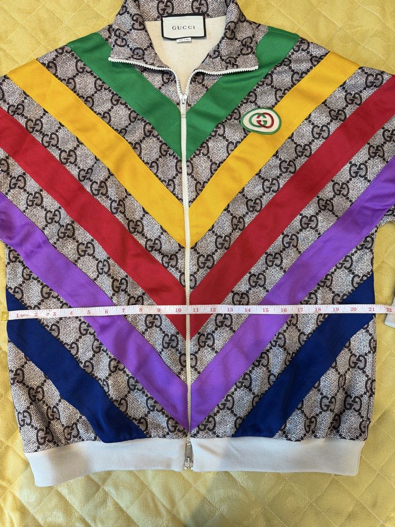 Original Gucci Rainbow GG Track Jacket (Category: Coats, Jackets and Outerwear) located in Mandaluyong City. Submitted by norbert29 (Listing ID 1437802858, Image 3). Description: - Original Gucci track jacket original price php 145,000.00 “You are defined by your clothes; you are what you wear. Rest assured that this item is original. Once you will see the item and you find out that is fake. I will return your money twice the price. Selling this 
