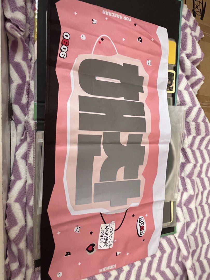 Haechan banner (Category: K-Wave Merchandise) located in Manila. Submitted by maemae1221 (Listing ID 1437800516, Image 2). Description: - Haechan banner - used once - Ideal for NCT fans - Great for collectors.