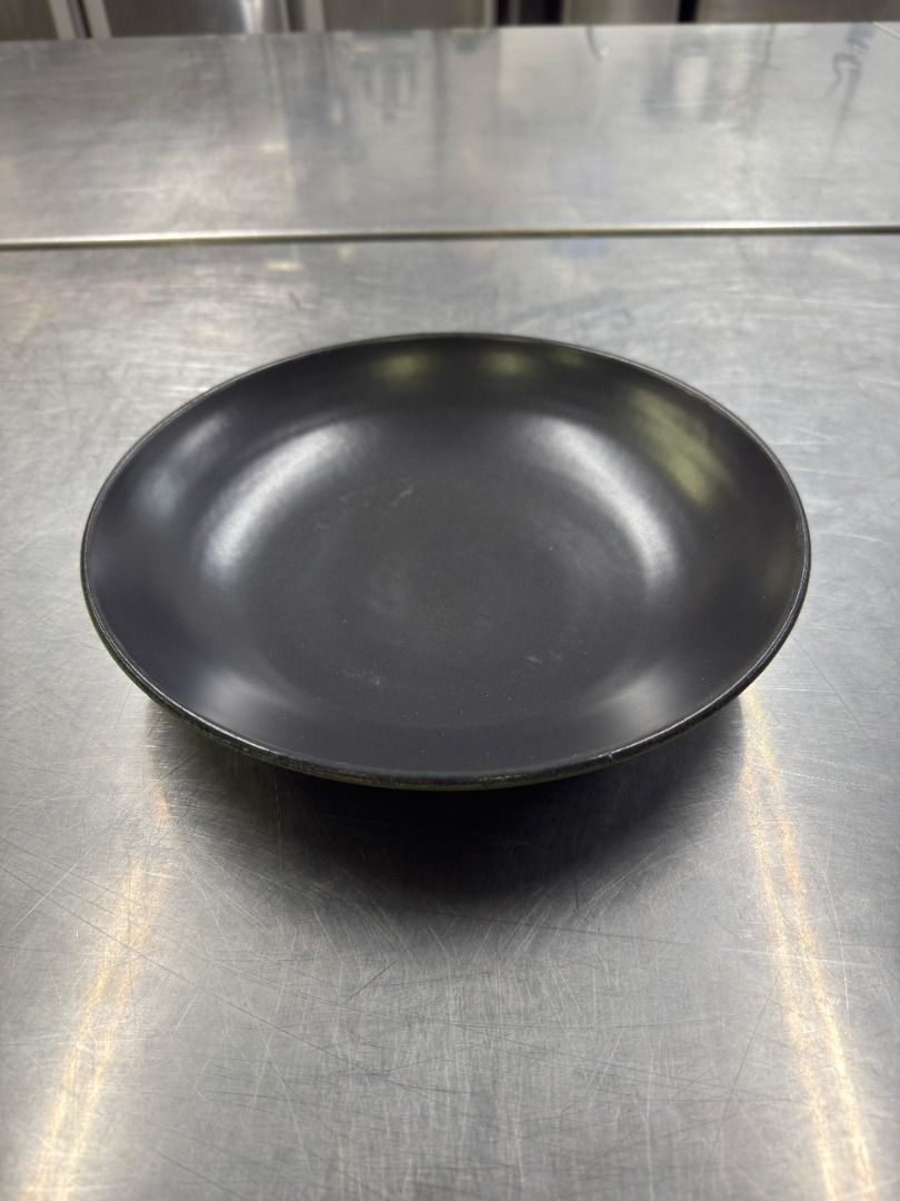 Hand-made Balinese Matte Black Ceramic Bowl (CLEARING)!!!