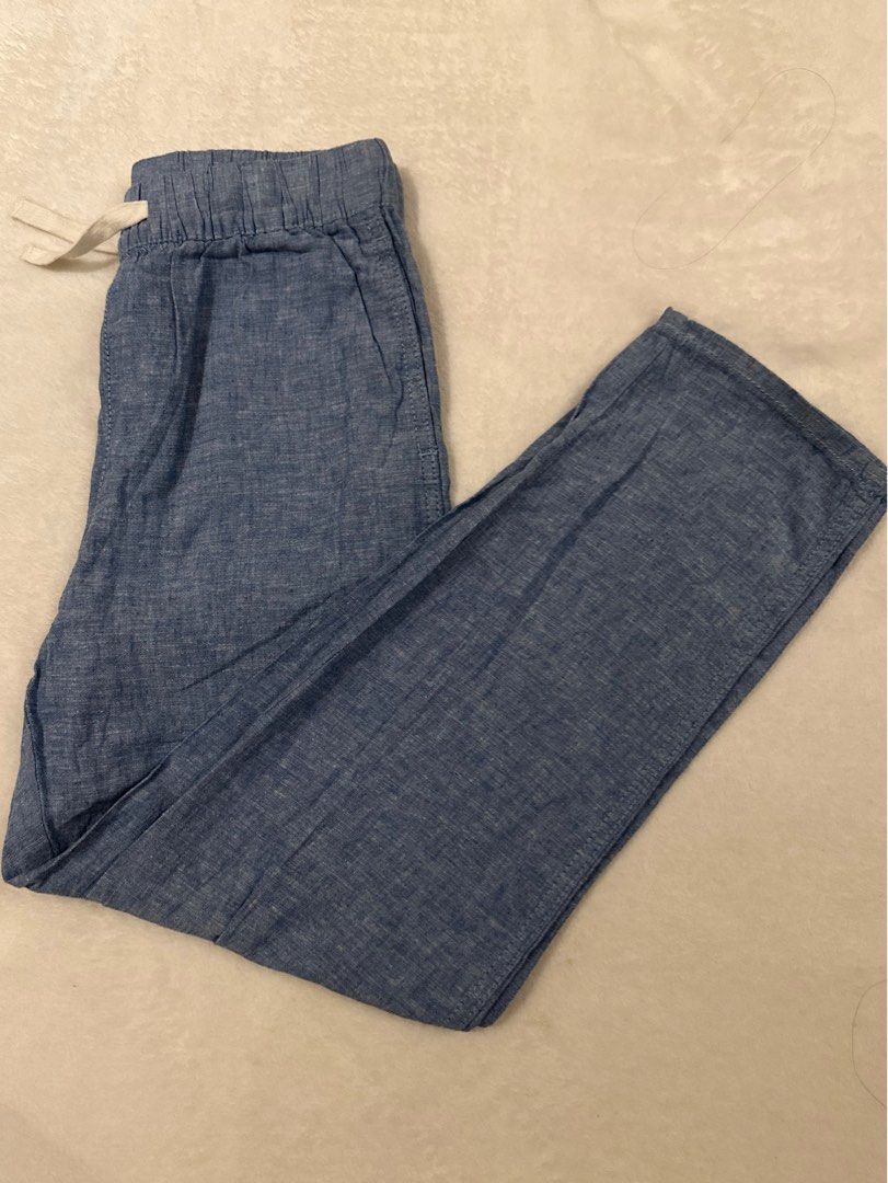 H&M Linen Blend Pants Kids (Category: Babies & Kids Fashion) located in Paranaque City. Submitted by missmargerrieal (Listing ID 1437929169, Image 1). Description: Original H&M Cotton Linen Blend Pants 💯 Brandnew but no more tags / Cut tag Size : 9-10t on tag Overruns but no issue.