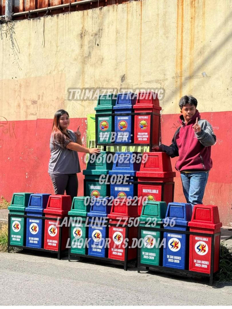 hooded trash bin with metal frame set by 3 (Category: Looking For) located in Paranaque City. Submitted by buynowbilikanow (Listing ID 1437768186, Image 1). Description: ✅ Guaranteed lowest price ✅ Quality products ✅ Big discount for bulk orders ✅ 100% LEGIT TRUSTED SUPPLIER! ✅ With Complete Legal Documents ✅ BIR Registered We Supply All Kinds Of PPE Supplies, Raincoat, Hard Hat, Cooler Box, Plastic Trash Bin, Road Barriers, Kayak Boats, Crystal 