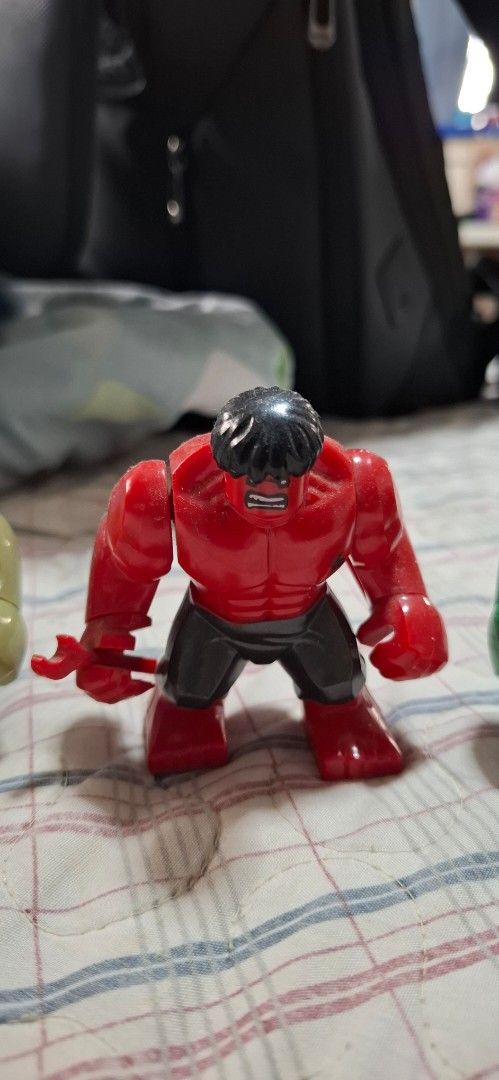 Hulk Action Figure Set (Category: Action & Battle Toys) located in Quezon City. Submitted by blackeagle1 (Listing ID 1437773645, Image 3). Description: - Set includes four Hulk action figures. - Each figure features a muscular build. - Figures come in different colors. - Made of durable plastic. - Perfect for collectors or kids! Sold as a set only. Shoot your best price!.