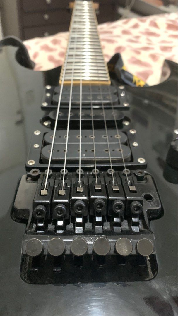 Ibanez RG370DX (Category: Musical Instruments) located in Quezon City. Submitted by probrofister (Listing ID 1437859629, Image 2). Description: -Good working condition -Recently serviced & setup -Aftermarket bridge saddles Location: Tandang Sora, QC.