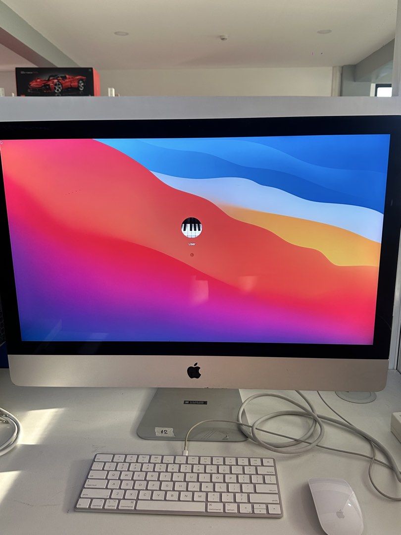 iMac Retina 5K 27-inch (2017) (Category: Desktops) located in Paranaque City. Submitted by abiiii_ (Listing ID 1437809851, Image 1). Description: IMac features a 27-inch Retina 5K display. It runs on macOS Big Sur with a 3.4 GHz Quad-Core Intel Core i5 processor and 8GB of 2400 MHz DDR4 memory. The graphics card is a Radeon Pro 570 4 GB. Includes the original keyboard and mouse, adapter (2017) Not included yung connector ng mouse/charger.