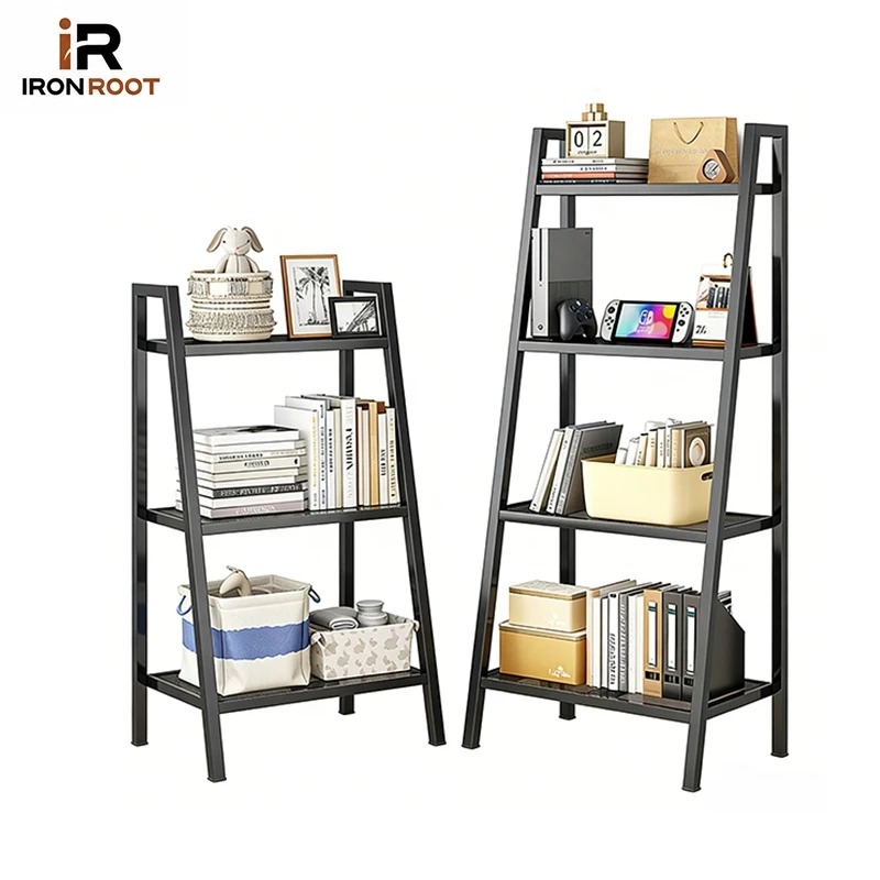 IRONROOT Rak Besi Susun Rak Penyimpanan Rak 3/4/5 Layer Rak Buku Rak ...