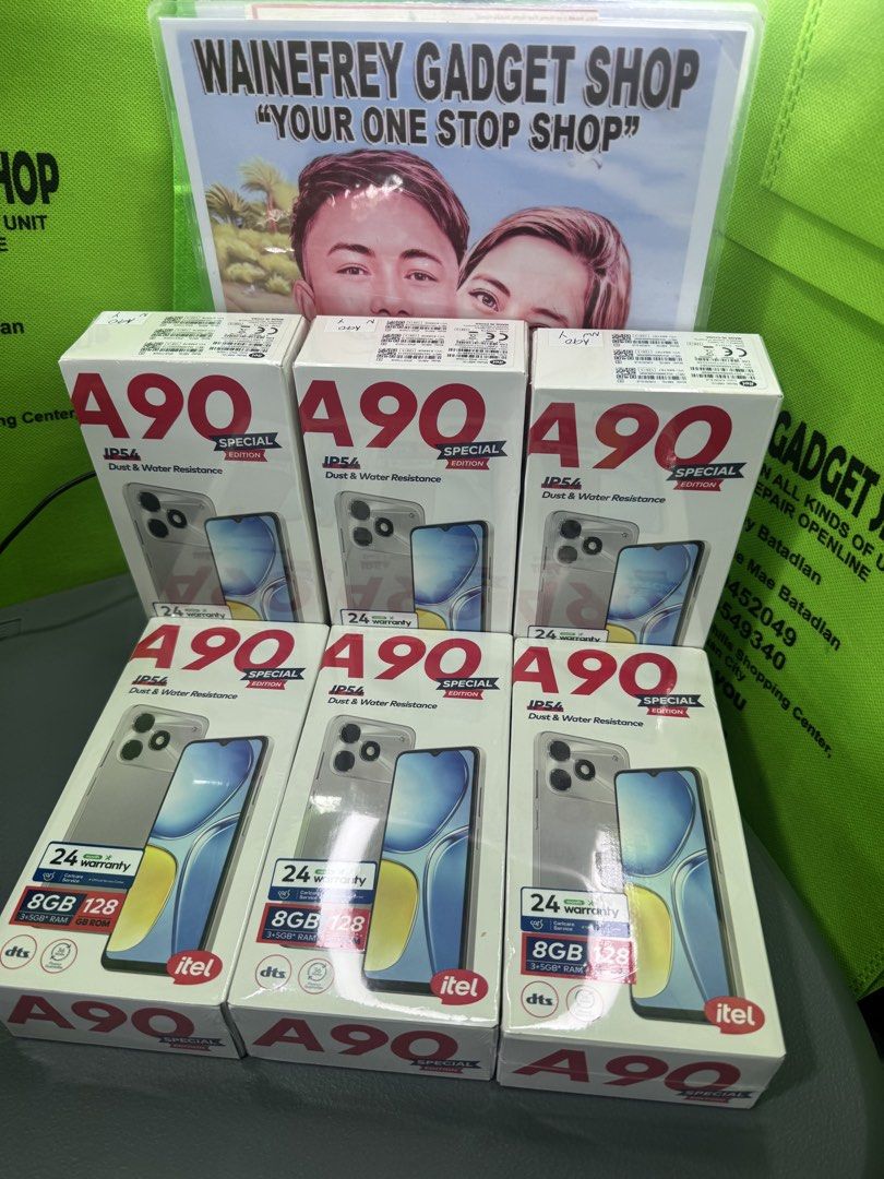 Itel A90 8/128 (Category: Android Others) located in San Juan City. Submitted by wainefreygadgetshop (Listing ID 1437846049, Image 1). Description: Itel A90 8/128 (PLEASE SEARCH MO NALANG FULL SPECS) GOOD FOR ONLINE CLASS GOOD FOR GAMING BATTERY SOBRANG KUNAT BRANDNEW SEALED WITH 24MONTHS WARRANTY AT ANY iTEL Services Buy at your own risk 😊 For fast transaction call/text 09279452049,09704549340 *PAG COD SAMIN ANG PERSONAL RIDER Required po yung 