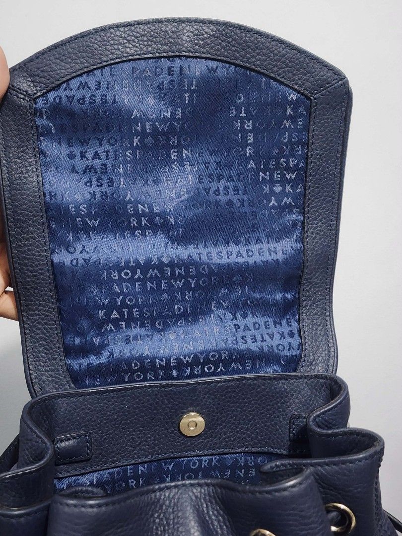 Kate spade dark blue bagpack original10 inch (Category: Backpacks) located in Quezon City. Submitted by viflor (Listing ID 1436139151, Image 3). Description: 3899 original price is 16k - Authentic Kate Spade backpack - Dark blue color - Classic Kate Spade design - Stylish and versatile.