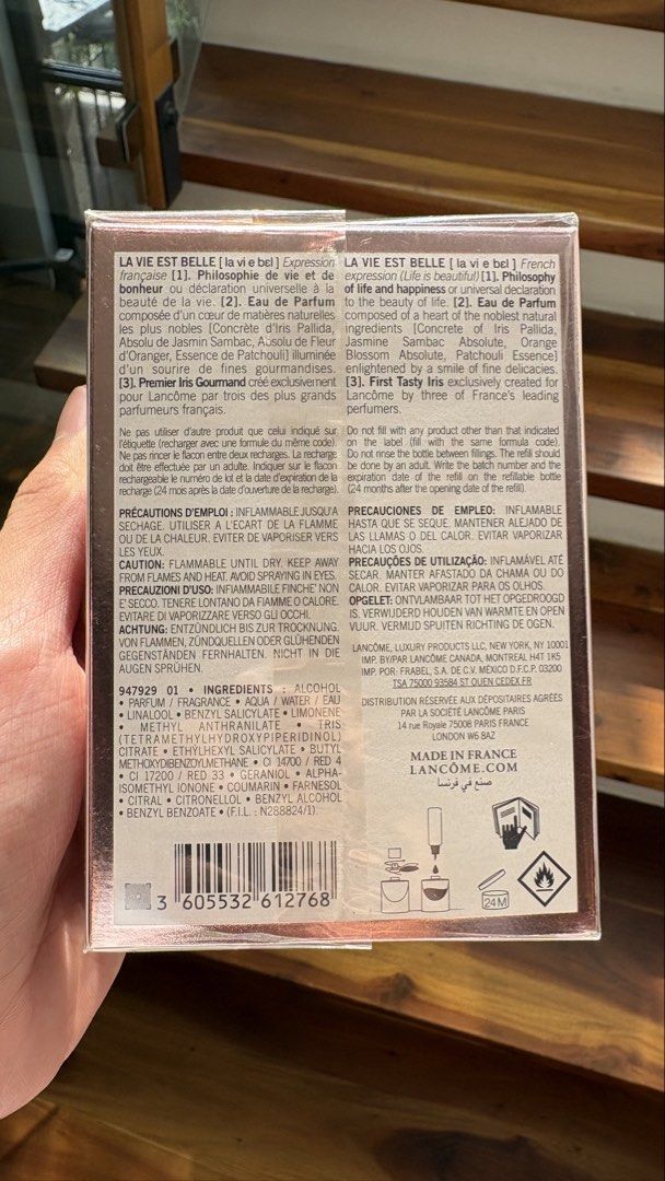 Lancome La Vie Est Belle (Category: Fragrance & Deodorants) located in Quezon City. Submitted by theprince_ (Listing ID 1437897719, Image 2). Description: 3850 each (sealed) 50 mL (2 available) What you see is what you get. No refunds. Bought locally. .