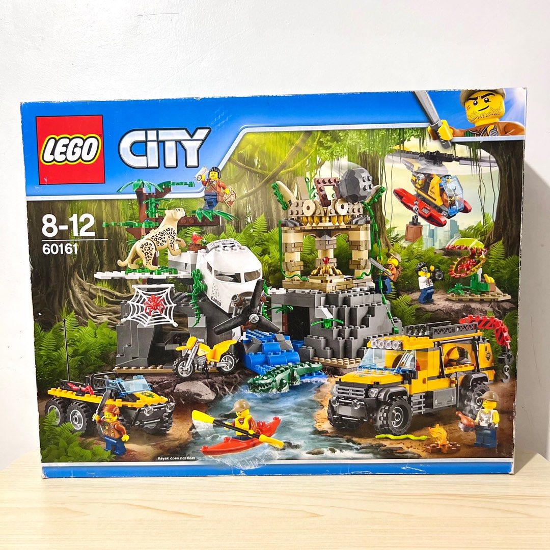 LEGO City Jungle Exploration Site #60161 (retired set) - Php 5,000 NOTE: UNSEALED, COMPLETE - box w/ crease - packs #5 & #7 were opened (Category: Toys & Games) located in Davao. Submitted by pandorastoybox (Listing ID 1437885532, Image 1). Description: LEGO City Jungle Exploration Site #60161 (retired set) - Php 5,000 NOTE: UNSEALED, COMPLETE - box w/ crease - packs #5 & #7 were opened.