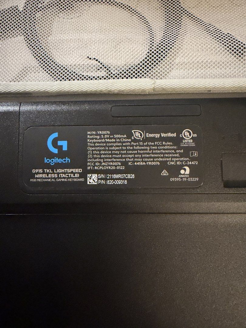 Logitech G915 TKL Lightspeed Wireless Gaming Keyboard454137409323018241