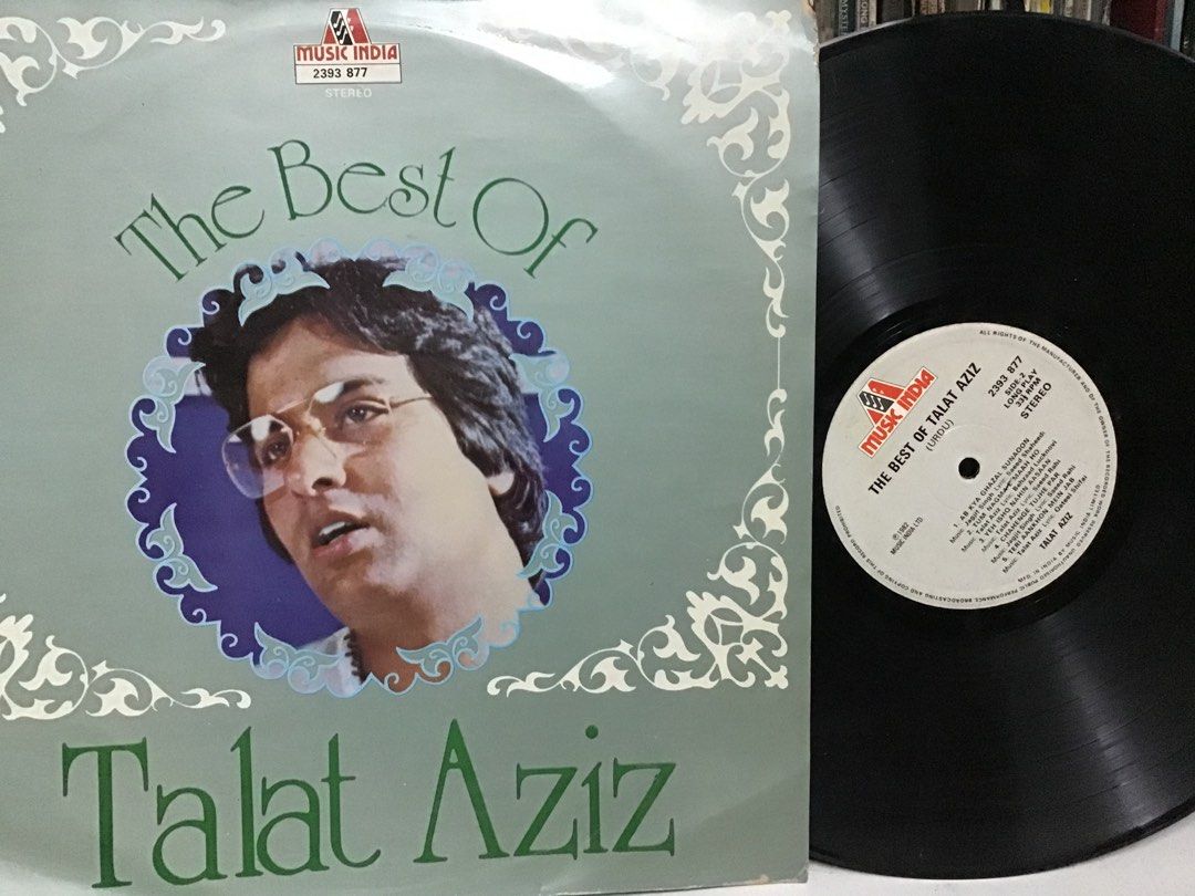 LP The Best of Talat Aziz OOP VIBTAGE INDIAN URDU VINYL RECORD Anubis ...