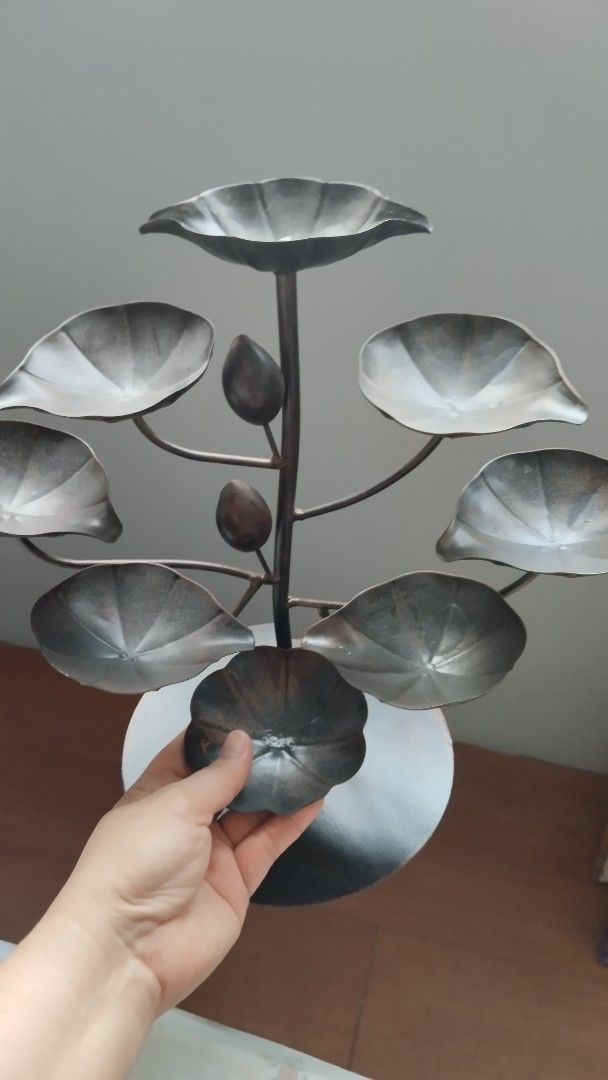 Metal Leaf Sculpture with Power Cord (Category: Other Home Decor) located in Antipolo. Submitted by PickClickShip (Listing ID 1437845917, Image 2). Description: 5 Layer Leaves Water Fountain - bronze - 5 layer leaves level - round base - with pump included - use it to test and demo - no pot included (you can buy your pot according to your design) - anything over the diameter of the base. not too shallow or too deep - shipped from abroad AUS - H 1