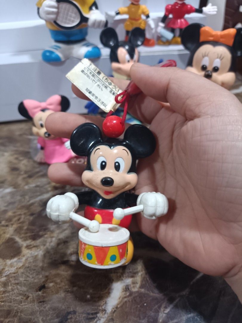 Mickey Mouse figures set bundle (Category: Toys & Games) located in Caloocan City. Submitted by rovynstore30 (Listing ID 1437912096, Image 3). Description: all with markings authentic almost lahat disney markings 2 made for mcdo mod: lalamove or shoppe checkout.