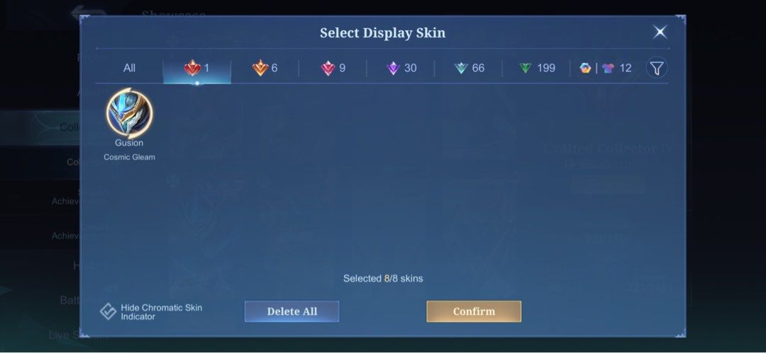 Mobile Legends Account Exalted Collector IV (Category: Others) located in Manila. Submitted by ibarcode (Listing ID 1437900289, Image 3). Description: Selling Mobile Legends Account Exalted Collector IV - First owner - Preferred meet-up - If online transaction payment first - Location is listed below or swap sa th18 coc account payment first.