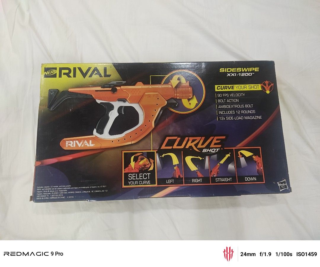 Nerf rival Curve shot XXI - 1200 blaster (Category: Action & Battle Toys) located in Manila. Submitted by tochi090910 (Listing ID 1437819260, Image 2). Description: .