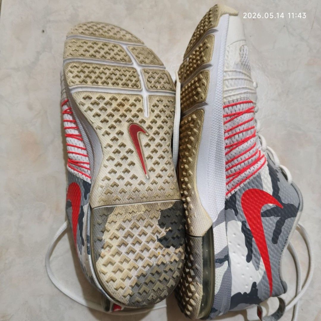 Nike Free Trainer 3.0 V2 Camo Sneakers (Category: Sneakers) located in Bulacan. Submitted by js.thriftstore (Listing ID 1437793532, Image 2). Description: - Nike Free Trainer 3.0 V2 - Camo design - Color: White and Red - Nike swoosh logo - Mesh upper - Flexible sole - Size: US 9.5, UK 8.5, EUR 43, 27.5 cm - Made in Vietnam.
