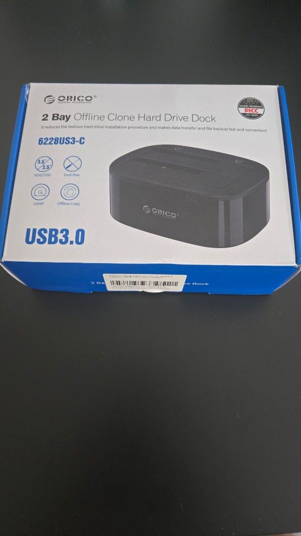ORICO 2-Bay Offline Clone Hard Drive Dock USB3.0453663331588526080