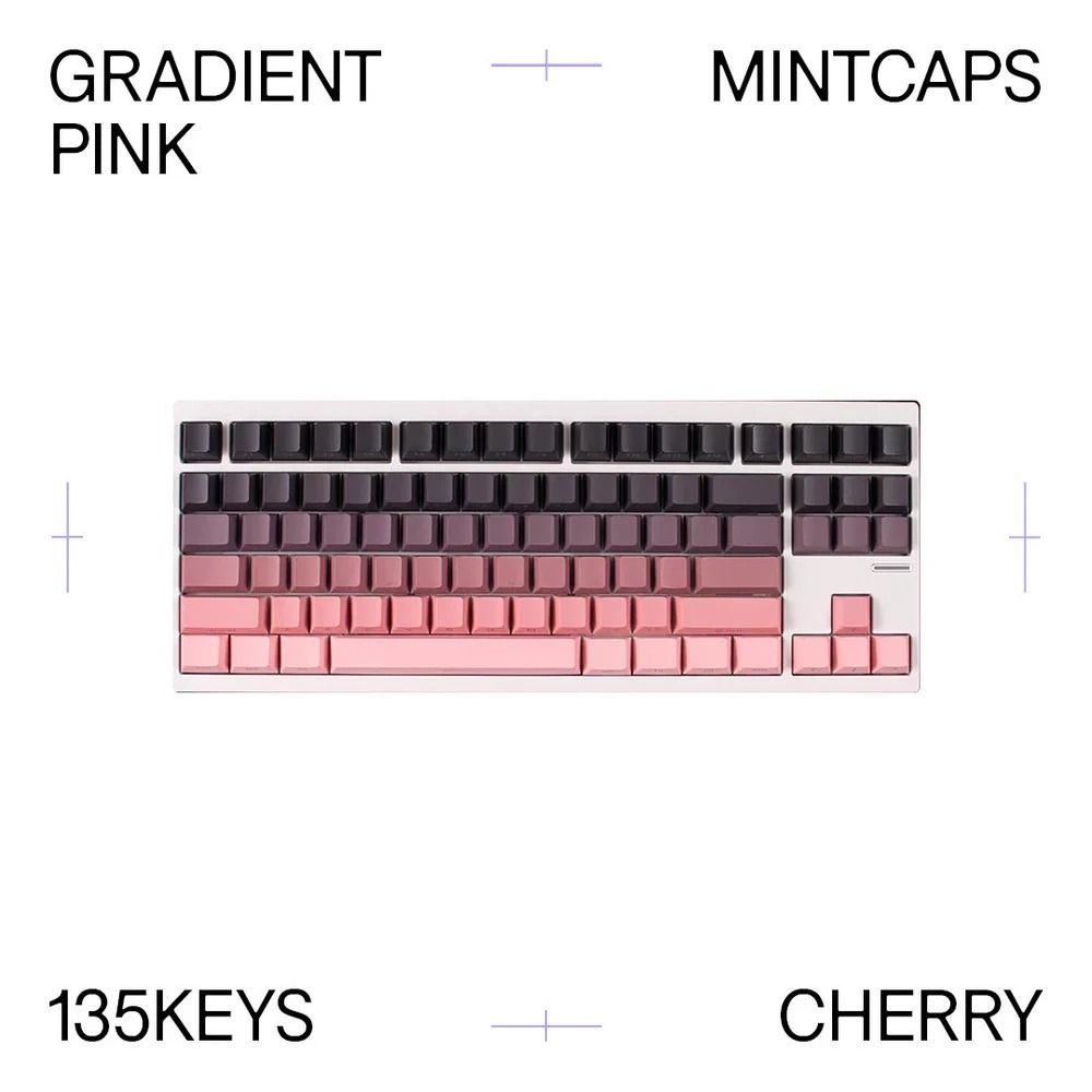 Pink Gradient Side-Printed Keycap Set453761177402091521