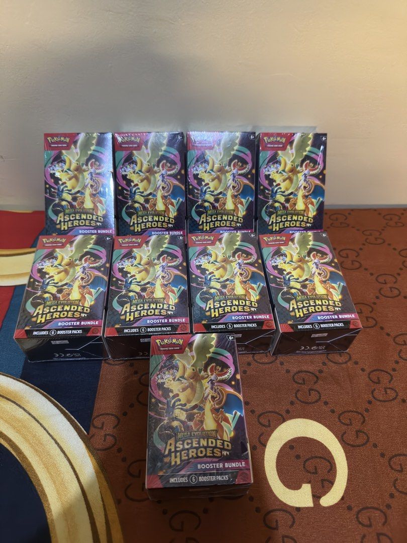 Pokemon Mega Evolution Ascended Heroes Booster Bundle (Category: Toys & Games) located in Taguig. Submitted by rossneaker (Listing ID 1437814481, Image 1). Description: Selling Pokemon TCG Ascended Heroes Booster Bundle 9pcs available - ALL SEALED Php 7,000 each Mop: Gcash / Cash / Banktransfer Meetup at vistamall taguig Dm.