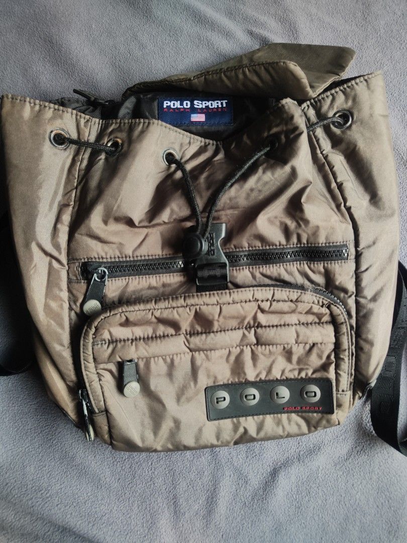 Polo Sport Vintage Nylon Backpack (Category: Backpacks) located in Cagayan de Oro. Submitted by thrift_ko_lang1523 (Listing ID 1437762062, Image 3). Description: 🔥 ULTRA RARE VINTAGE FIND 🔥 Authentic 1990s Polo Sport Ralph Lauren Nylon Backpack Made in Thailand 🇹🇭 A true collector’s piece from the golden era of Ralph Lauren streetwear and vintage outdoor fashion. This vintage Polo Sport backpack is almost impossible to find today — especially