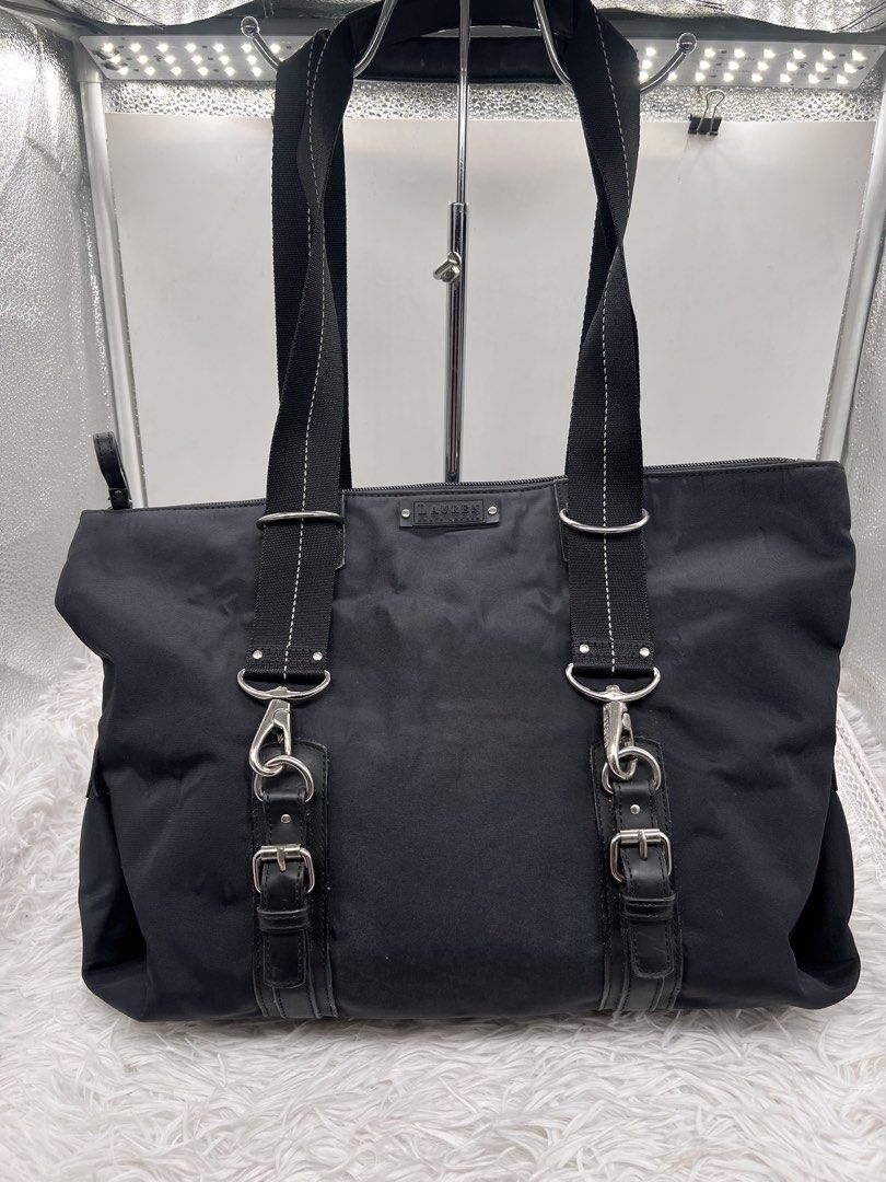 Ralph Lauren nylon buckle tote bag (Category: Tote Bags) located in Cavite. Submitted by aellavier (Listing ID 1437765030, Image 2). Description: orig preloved minimal signs of use. straps can be extended .