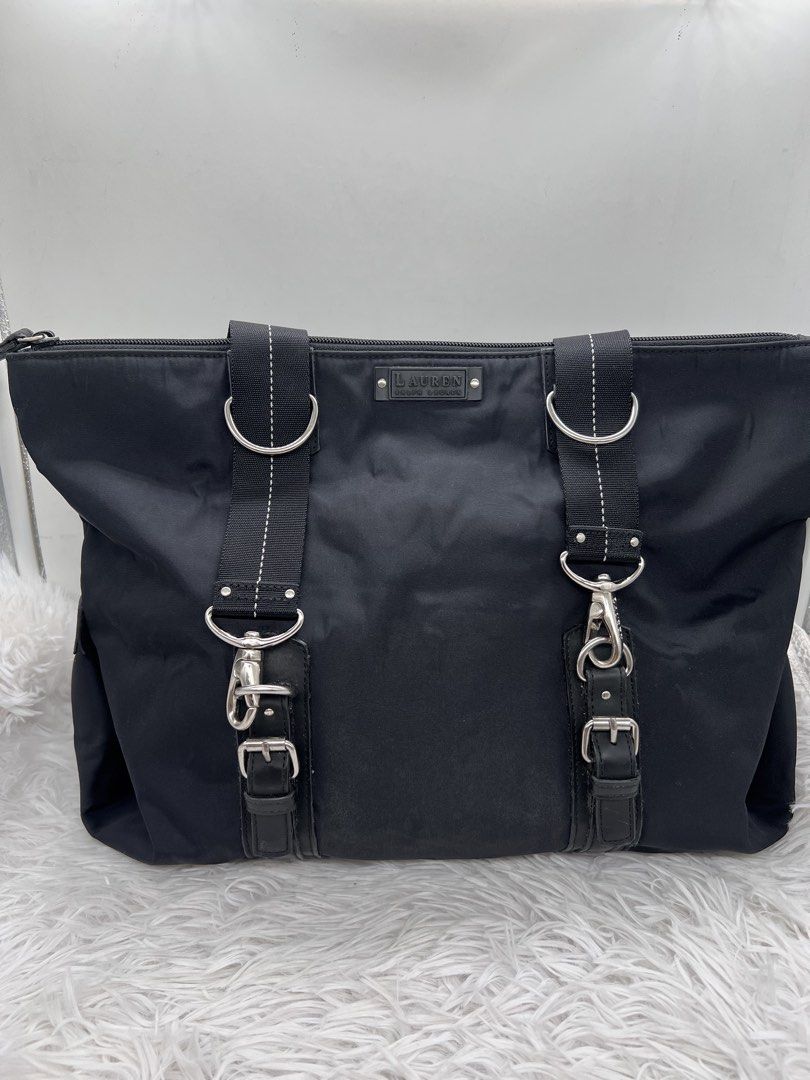 Ralph Lauren nylon buckle tote bag (Category: Tote Bags) located in Cavite. Submitted by aellavier (Listing ID 1437765030, Image 1). Description: orig preloved minimal signs of use. straps can be extended .