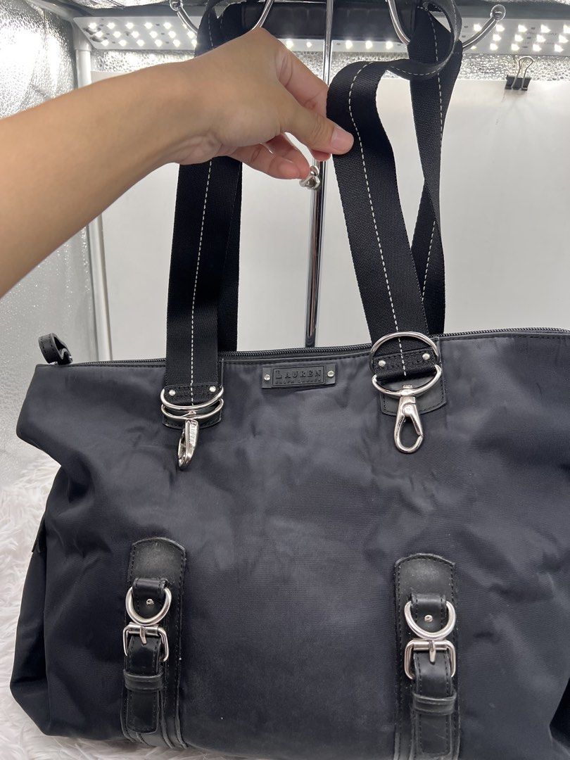 Ralph Lauren nylon buckle tote bag (Category: Tote Bags) located in Cavite. Submitted by aellavier (Listing ID 1437765030, Image 3). Description: orig preloved minimal signs of use. straps can be extended .
