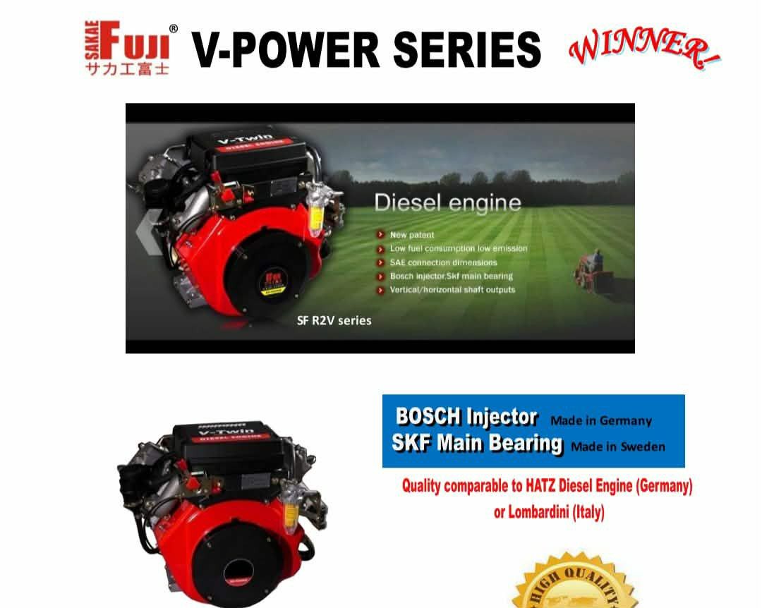 SAKAE. Fuji power plus series Diesel. Engine (Category: Industrial Equipment) located in Manila. Submitted by charles_merchandise (Listing ID 1437773811, Image 2). Description: SAKAE. Fuji. Power. Plus. Diesel Engine Model. : SF - 188 FA HP. : 16hp. Description : Recoil. starter single. , 4 stroke , Air cooled. , direct. injection Model : SF - 188 FB HP. : 18hp Description : Recoil starter single. , 4 stroke. , Air cooled. , direct injection SAKA