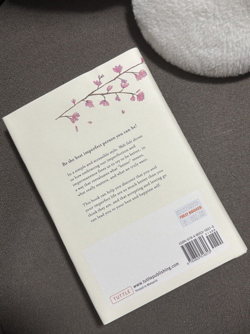 Self-help Book (Wabi Sabi) (Category: Storybooks) located in Iloilo. Submitted by lovedbysachi (Listing ID 1437774414, Image 2). Description: Hard Cover No flaws #selfhelpbook #selfhelp #wabisabi #book .