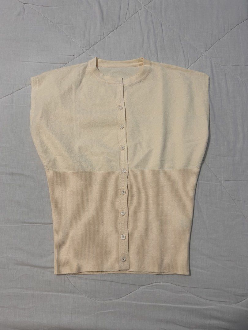 SHEIN yellow knitted top (Category: Shirts) located in Manila. Submitted by zxcvbnmsof (Listing ID 1437830900, Image 1). Description: Can fit size large since the tops runs a bit bigger .