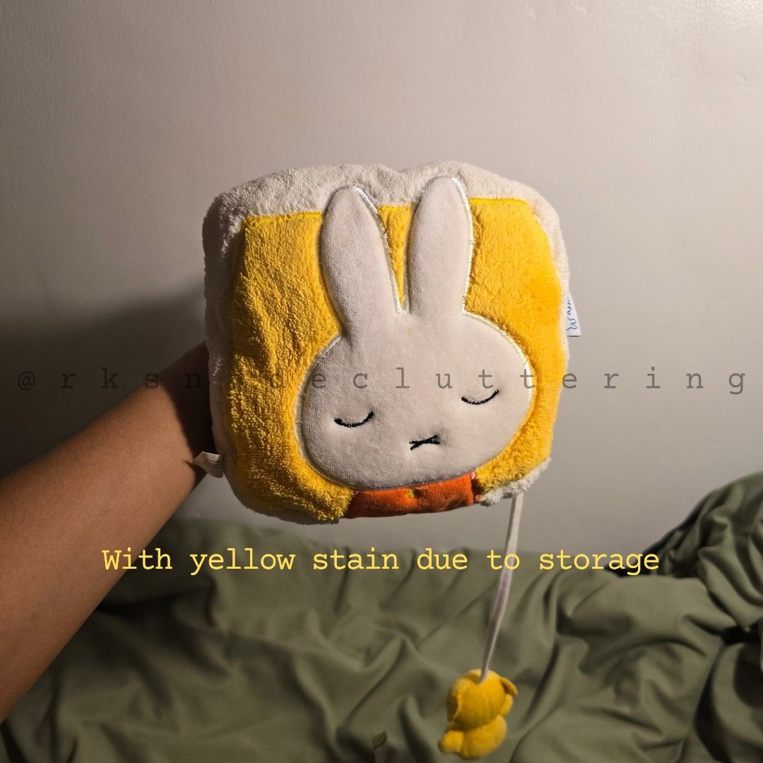 Sleeping Miffy | Baby Nijntje (Category: Plushies & Soft Toys) located in Tanza. Submitted by rksn.decluttering (Listing ID 1437832446, Image 2). Description: BABY TOY. With yellow stain. needswash No haggle please. Last price posted. Manage your expectations as this is preloved. See photos for condition. What you see what you get. PAYMENT FIRST|PAYO MOP: Gcash, Seabank, Unionbank only MOD: J&T, Gogoexpress or SDD via lalamove. SF shouldered by b