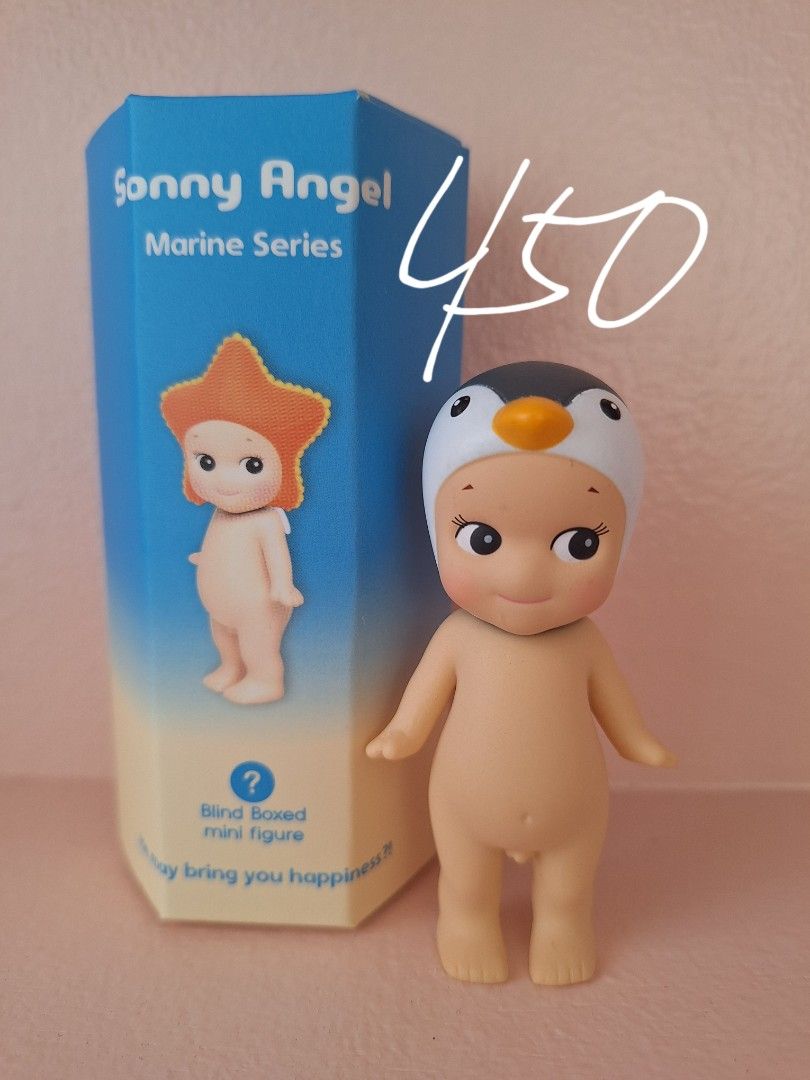 sonny angel marine series, penguin (Category: Designer & Blind Box Toys) located in Cebu City. Submitted by sonnysian (Listing ID 1437803977, Image 1). Description: penguin : 450 bought last month from fullybooked sm jmall, with og bnf loc — cebu payo! dm for more condi pics (no ghosting pls).