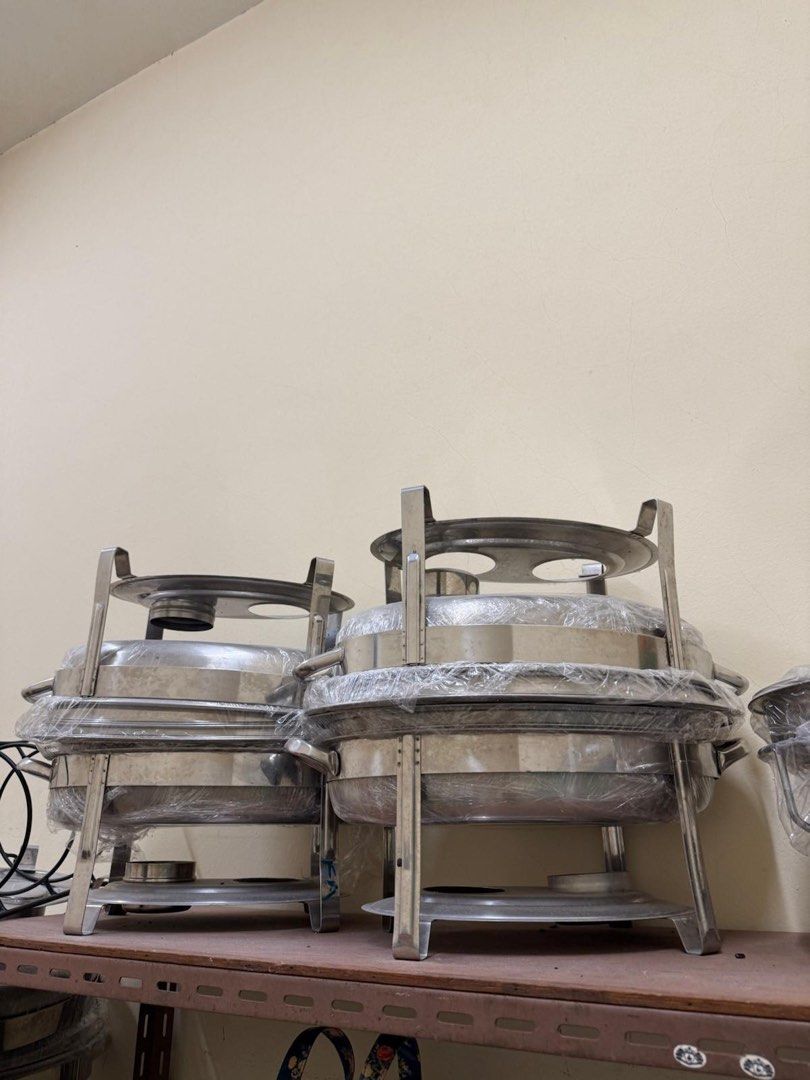 Stainless Steel Chafing Dishes and Serving Utensils