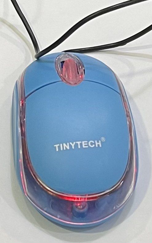 Tinytech Wired Mouse - Blue454014998634178560