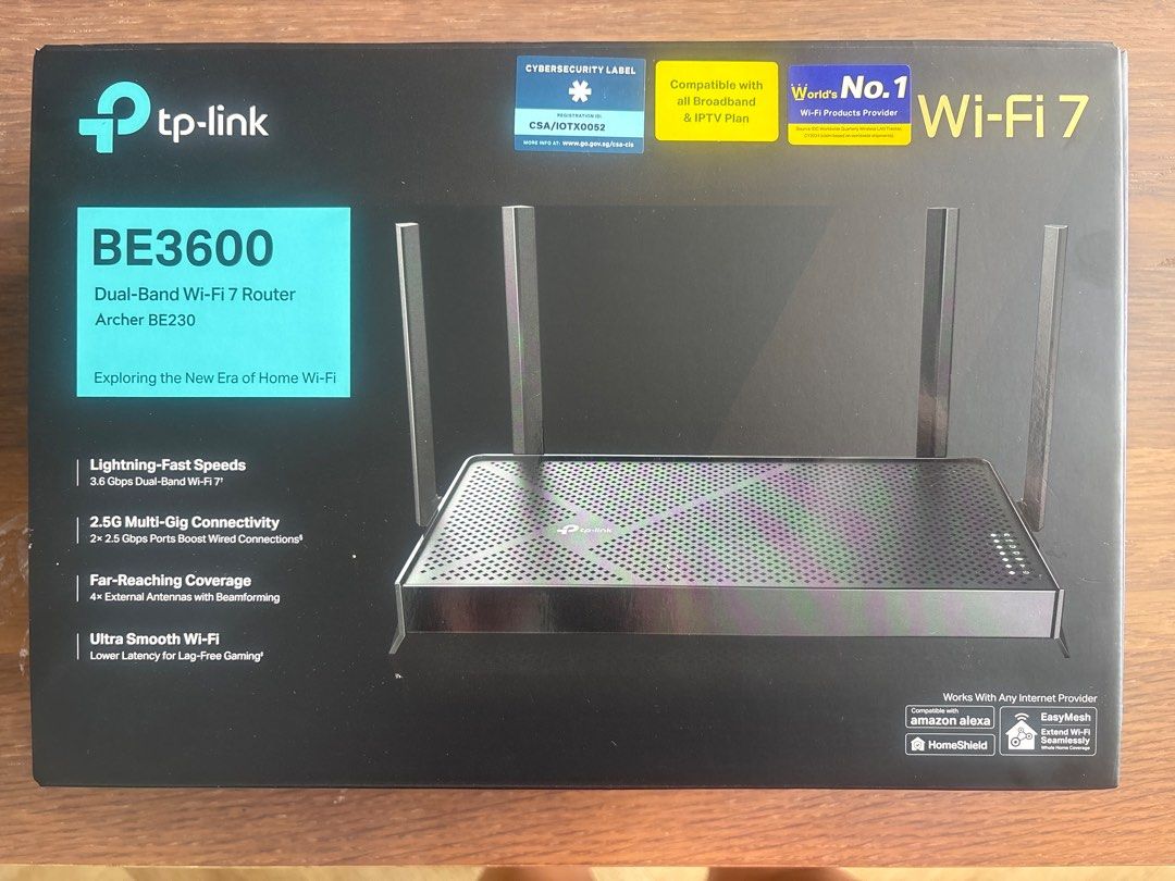 TP-Link BE3600 Dual-Band Wi-Fi 7 Router