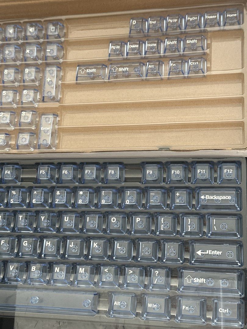 Transparent Keycaps Set Light Blue454013257347901442